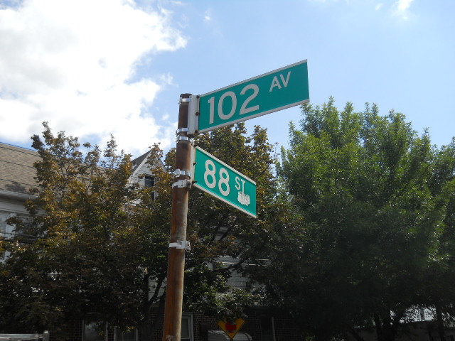 Residential street in Ozone Park, Queens, NY